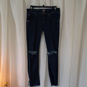 Hudson Dark Blue Distressed Jeans